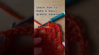 How yo crochet a granny square  #crochetforbeginners #grannysquare #crochetsquare #crochettutorial