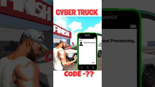 Cyber Truck Cheat code in indian bike driving 3d || indian bike driving 3d new update #shorts