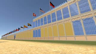 06: The Great Exhibition of 1851 in VR: Flags and coats of arms.