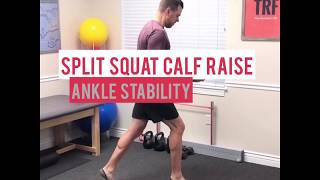 Split Squat Calf Raise | The Runer's Fix | Salt Lake City Utah Sport Chiropractic & Running Rehab