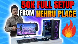 Full Setup PC Build Under 50000 |  Nehru Place 50K Full Setup | PC Build With Monitor Under 50000