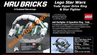 MOC Lego Star Wars Yoda Hyper Drive Ring & Star Fighter 75168 Clone Wars