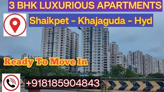 Flats For Sale In Shaikpet | Flats for sale in khajaguda | Flats for sale in hyderabad | 3BHK