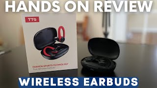 3-minute review of TTQ Wireless Earbuds Bluetooth 5.2 - Good Value