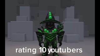 rating roblox youtuber