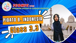 ICONIC 2023 | LOMBA PIDATO B. INDONESIA KELAS 3.3