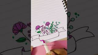 Beautiful Border Design #notebookdecoration #diy #borderdesigns