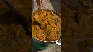 Delicious 😋 Ogbono Soup with a bang #reels #shorts #youtube