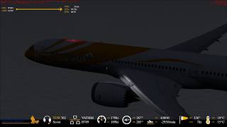 [FSX] QualityWings 787 WSSS to LGAV on VATSIM! 08OCT2017 (Landing)