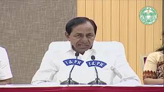 KCR Live  Addressing Media at Pragati Bhavan