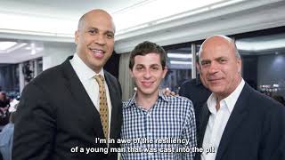 Senator Cory Booker addresses Gilad Shalit