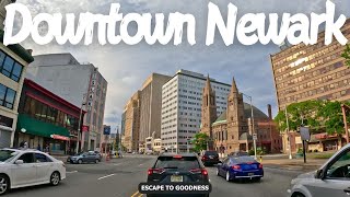 Newark 4K - Exploring Downtown Newark -  New Jersey