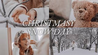 Warm & Christmasy Snow Day ❄️ baking mince pies, new christmas books & getting a build-a-bear