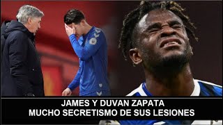 James Rodriguez y Duvan Zapata Mucho Secretismo en sus lesiones