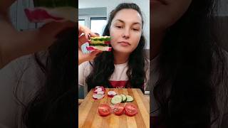 Mukbang with vegetables #mukbang