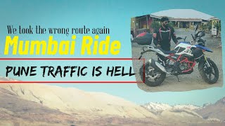 Day 4 Hyderabad to Mumbai Ride| We took the wrong route| How to Avoid Pune Traffic|