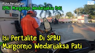 Isi Pertalite di SPBU Margorejo Wedarijaksa Pati