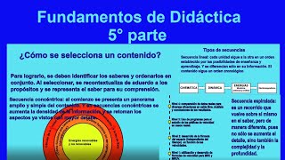 Didáctica general 5° parte