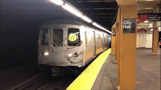 MTA Subways - Pullman Standard R46 #5618 on the (W) arriving into City Hall