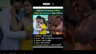 Highest Grossing Indian Films In Malaysia || #shorts #highest #movie #malaysia