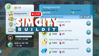 "Live SimCity BuildIt Join Me ! Tackling Assignments Together!" #livestreaming  #gameing