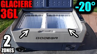 glacière électrique 12V 220V voiture BODEGA 36L frigo congélateur jusqu'à -20°c 24V Camion bluetooth