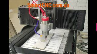 Фрезерування квітки на  плитці, ЧПУ верстат SmartCNC Power