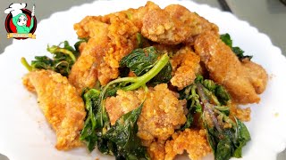 gurihh..!! cara membuat fried chicken ci pai  ala taiwan || cha ci || sen cu ci