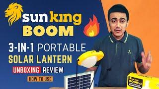 Sun King Boom Solar Light Unboxing and Review | Sun King Boom 3 in 1 Solar Lantern How to Use, Price