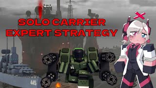 SOLO Expert Mode Carrier Strategy | Tower Defense X | Roblox