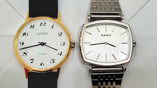 Cặp Đồng Hồ Cổ Rado và Viscont Thanh Lịch Cổ Điển| Đồng Hồ Cổ Dũng Hoàng