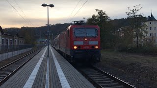 Ausfahrt BR 143 194 als S1 nach Schöna mit Lichtgrüßen und Doppelmakro