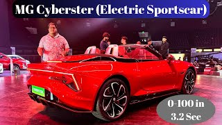 MG Cyberster Electric Sportscar | 0-100 in 3.2 Sec | Convertible | Scissor Doors | JSW MG Motors