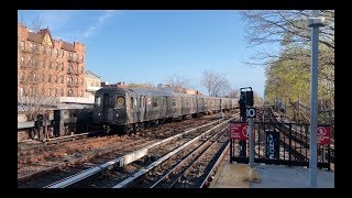 R68A (Q) train Arriving at Kings Highway