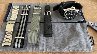 Orient Ray 2 Black, CNS & Watch Bands NATO and Tropical Strap, Strapcode Endmill & BluShark NATO