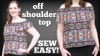 How to Make an Off the Shoulder Top from Scratch | Sewing Projects for Beginners