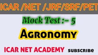 Mock test:- 5 for ICAR exam 2020 prepared with all imp facts.