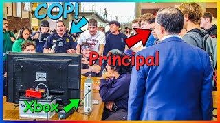 Bringing an XBOX to SCHOOL! (cops called)