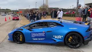 Lamborghini Huracans leaving Cars & Coffee - Accelerations!