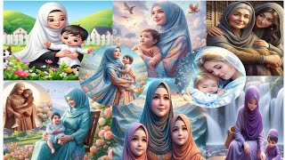 muslim mom and baby doughter watsapp Dpz/ profile picture / hijab girl