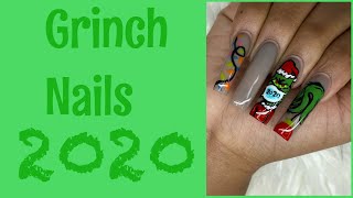 How to do Beginner Grinch Nail Art | Watch Me Work | Recreation | 2020