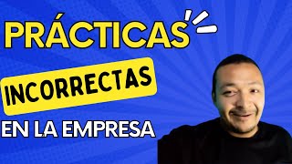 CONSUMO DE DROGAS, SUDAR CALENTURA  AJENA Y TRAICIÓN SON PRÁCTICAS INCORRECTAS DENTRO DE LA EMPRESA