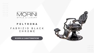 Poltrona Fabrizio Black Chrome: Stile Retrò con Eleganza Contemporanea 🖤✨