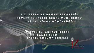 ARTVİN HOPA - ÇAMLI TAŞKIN KORUMA PROJESİ 3D ANİMASYON