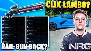 Pros PISSED At Epic After They Added Railgun BACK... Clix NEW Lambo?