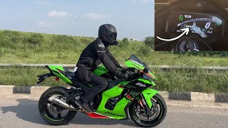 2023 Kawasaki ZX10R Launch Control Test | Full Throttle