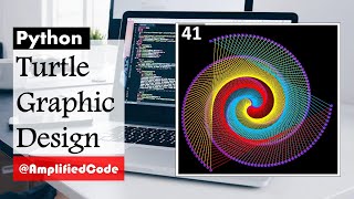 41. Twisting Wire Net | Turtle Graphic Design Project Code | Python Programming