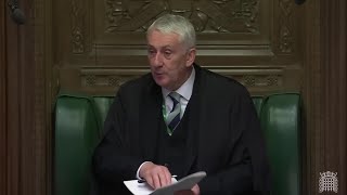 House of Commons Speaker admonishes Home Secretary for unruly behaviour