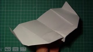 Tutorial origami boomerang paper airplane (John Collins)