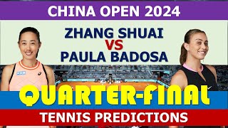 Zhang Shuai vs Paula Badosa | China Open 2024